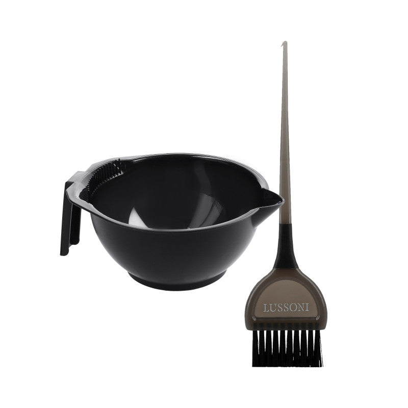 LUSSONI Set: Bol mélangeur de teinture 300ml + Pinceau TB 011