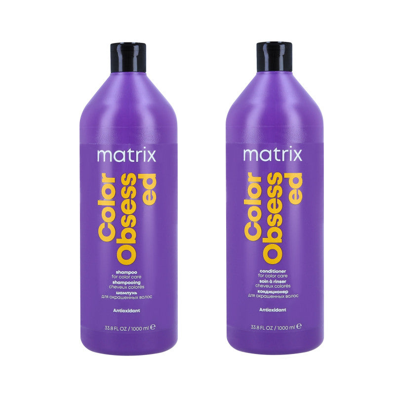 Matrix Total Results Color Obsessed Shampooing 1000ml + Conditionneur 1000ml