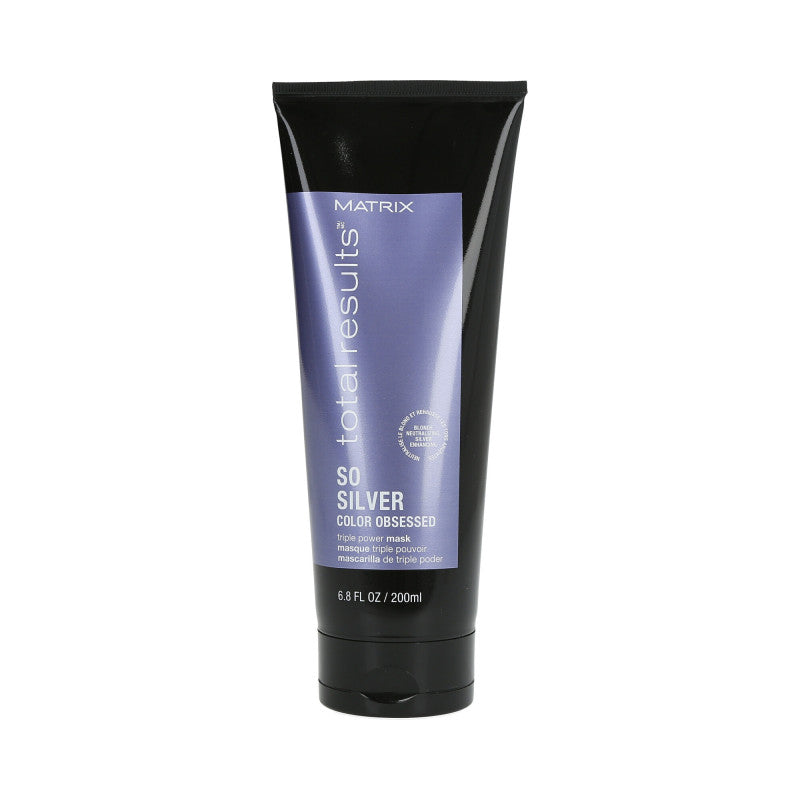 MATRIX TOTAL RESULTS COLOR OBSESSED SO SILVER Masque pour cheveux blonds et gris 200ml