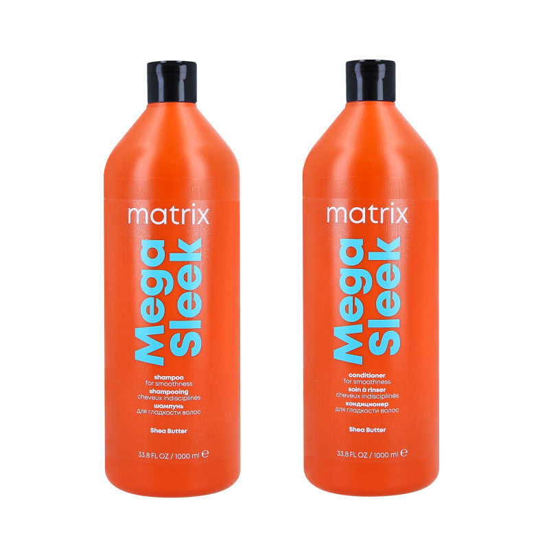Matrix Total Results Sleek Look Shampooing 1000ml + Conditionneur 1000ml
