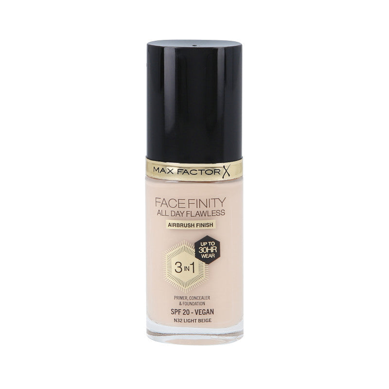 MAX FACTOR FACEFINITY ALL DAY FLAWLESS Fond de Teint 3en1 30H SPF20 N32 LIGHT BEIGE 30ml