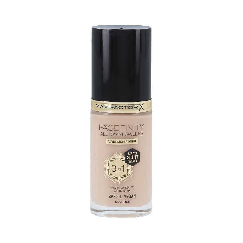 MAX FACTOR FACEFINITY ALL DAY FLAWLESS Fond de Teint 3en1 30H SPF20 N55 BEIGE 30ml