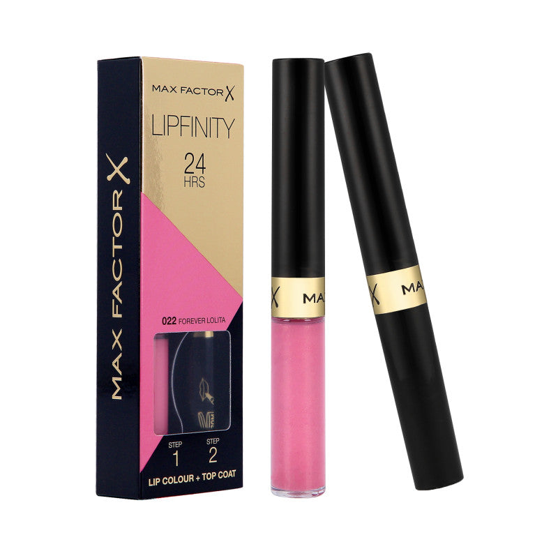 MAX FACTOR LIPFINITY Rouge à lèvres longue tenue 2en1 022 Forever Lolita 2,3ml+1,9g