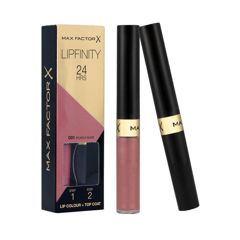 MAX FACTOR LIPFINITY Rouge à lèvres longue tenue 2en1 001 Pearly Nude 2,3ml+1,9g