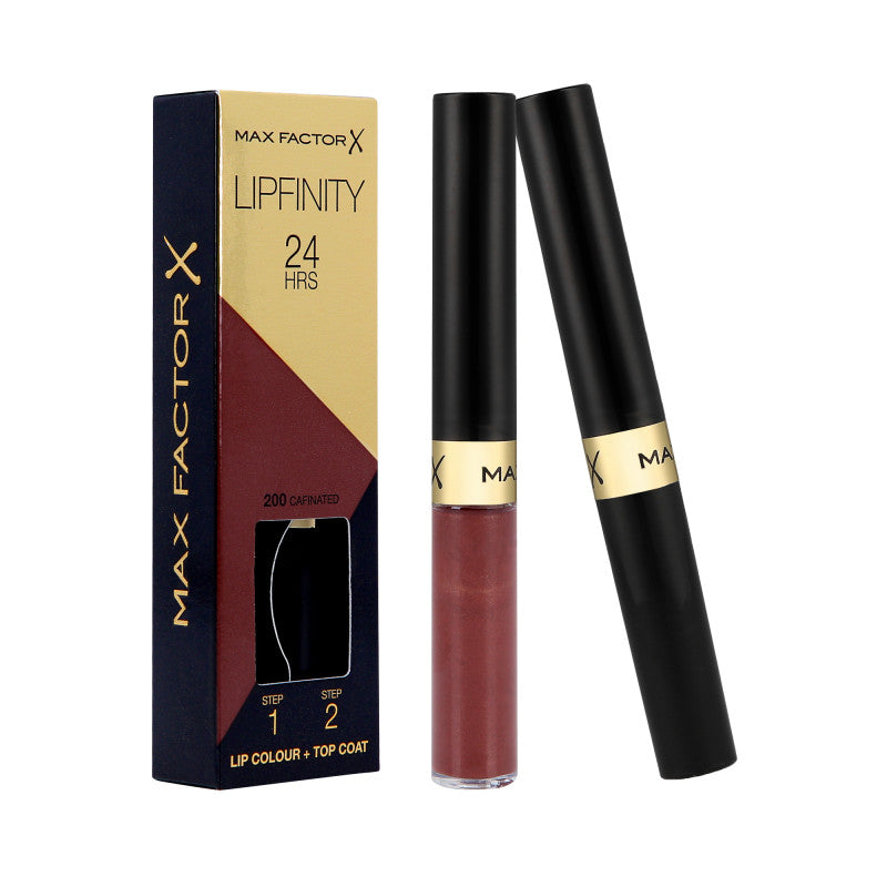 MAX FACTOR LIPFINITY Rouge à lèvres longue tenue 2en1 200 Cafinated 2,3ml+1,9g
