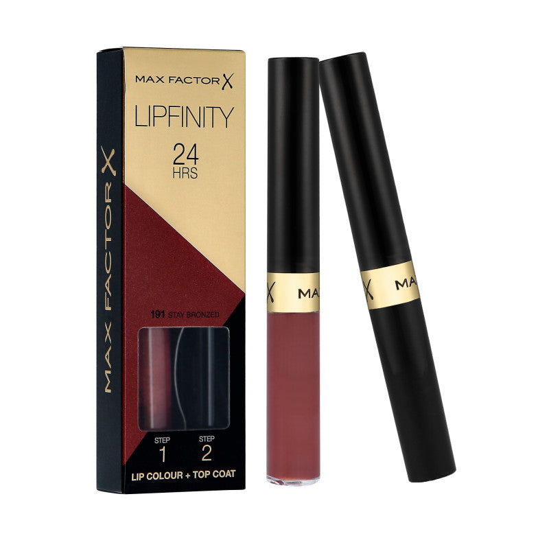 MAX FACTOR LIPFINITY Rouge à lèvres longue tenue 2en1 191 Stay Bronzed 2,3ml+1,9g