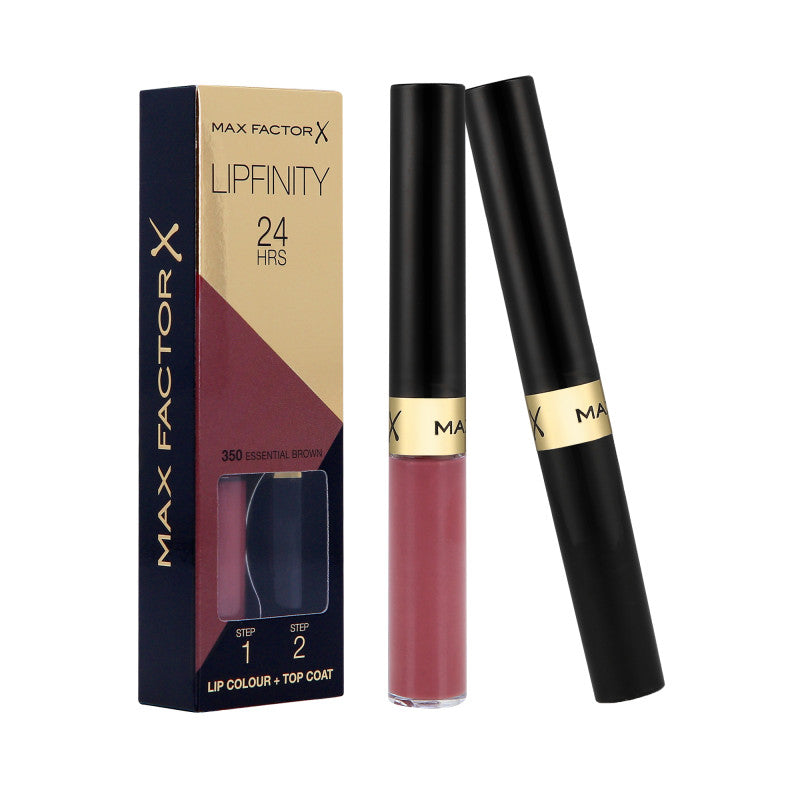 MAX FACTOR LIPFINITY Rouge à lèvres longue tenue 2en1 350 Essential Brown 2,3ml+1,9g