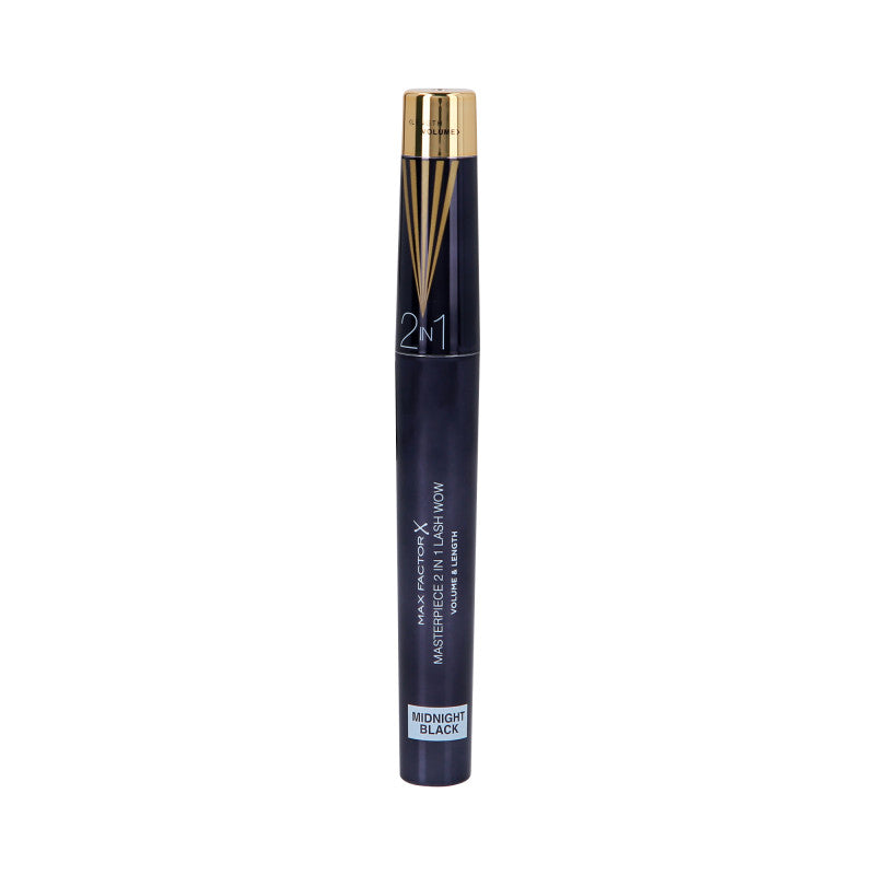 MAX FACTOR MASTERPIECE 2IN1 MIDNIGHT BLACK Mascara allongeant et volumateur noir intense 7ml