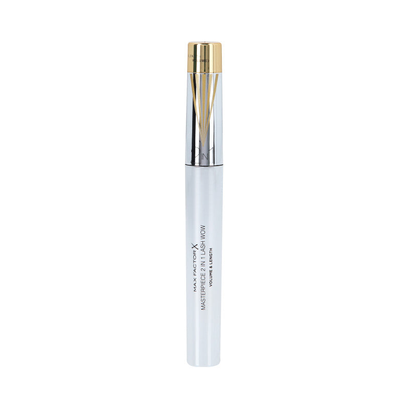 MAX FACTOR MASTERPIECE 2IN1 WOW BLACK BROWN 02 Mascara allongeant et volumateur noir brun 7ml