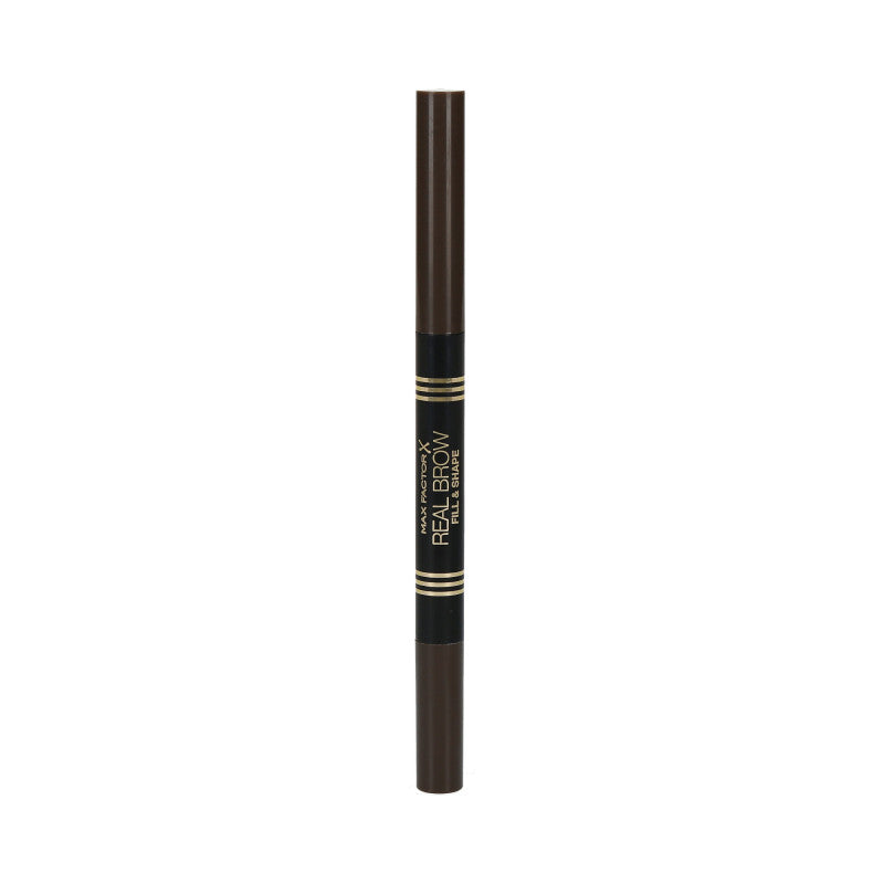 MAX FACTOR Real Brow Fill&Shape Crayon double à sourcils 04 Deep Brown