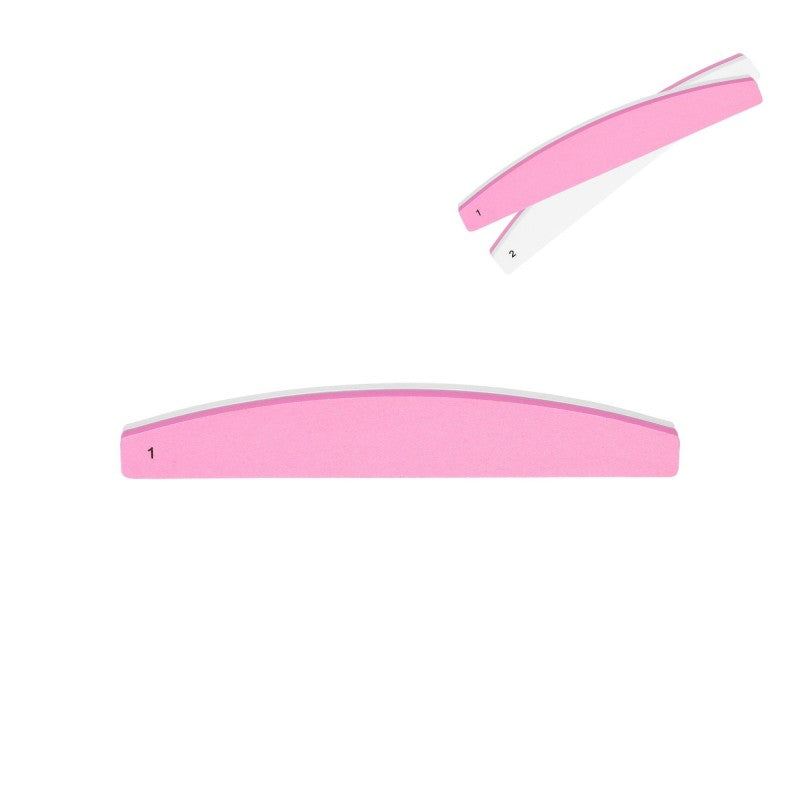 MIMO Polissoir A Ongles 2 Faces Bateau Couleur Rose