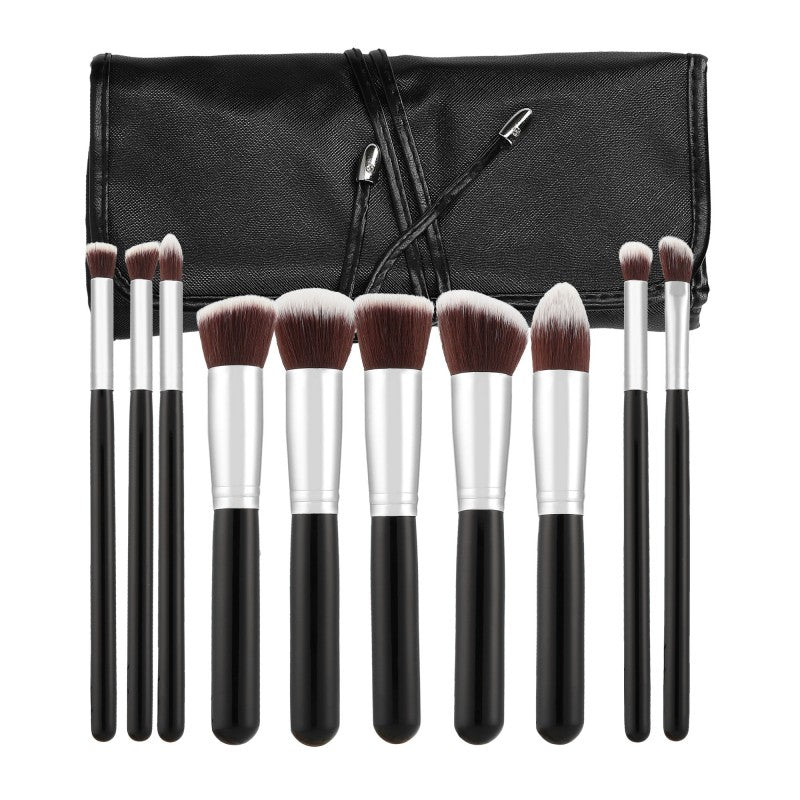 MIMO Set 10 Pinceaux A Maquillage Noire