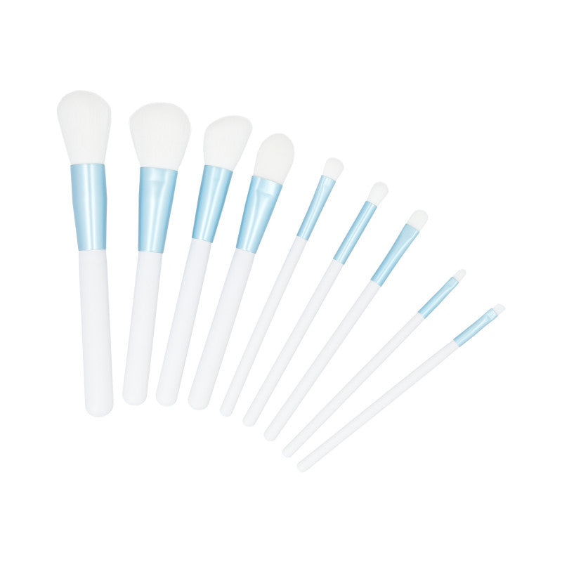 MIMO Set de 9 pinceaux à maquillage, Blanc