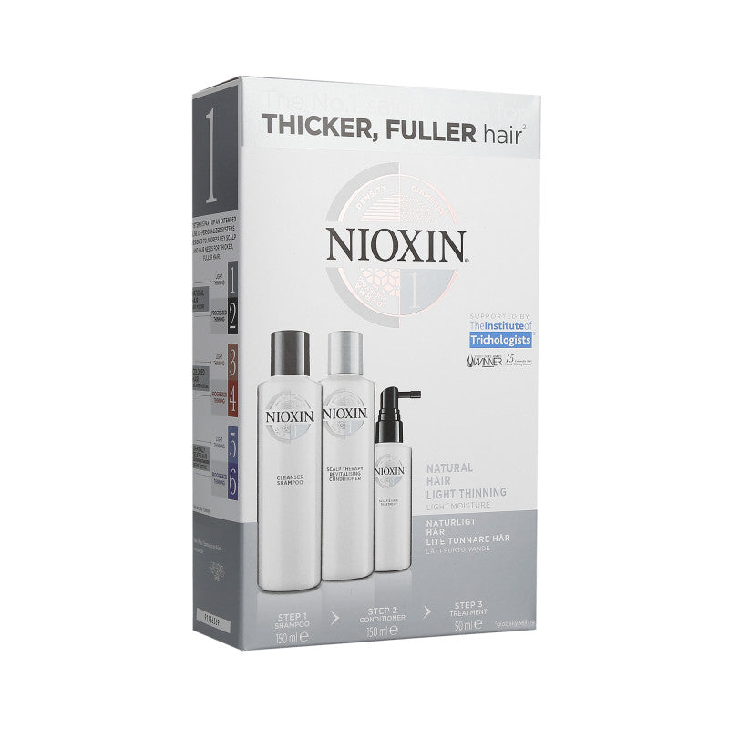 NIOXIN CARE SYSTEM 1 Shampooing 150ml + Conditionneur 150ml + Soin 50ml