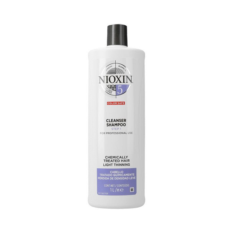 NIOXIN CARE SYSTEM 5 Shampooing purifiant cheveux fins traités 1000ml