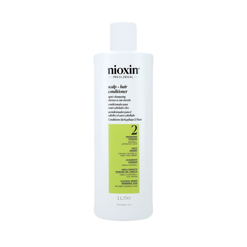 NIOXIN PRO CLINICAL 2 Après-shampoing fortifiant pour cheveux naturels et visiblement clairsemés 1000 ml