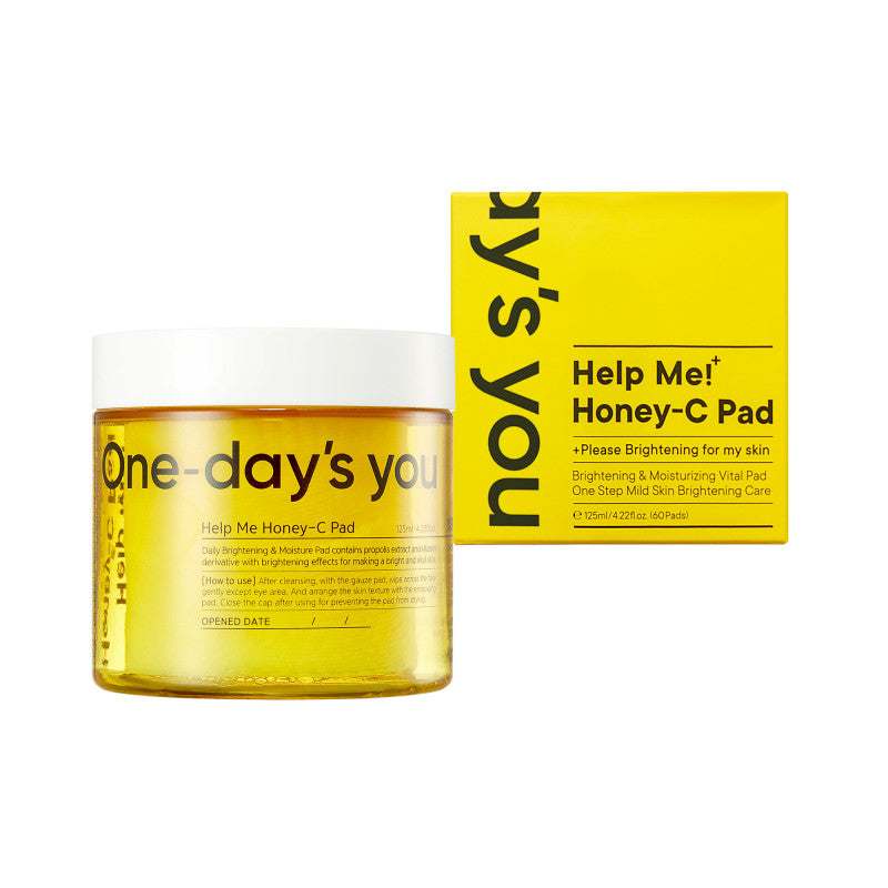 ONE-DAY’S YOU HELP ME HONEY-C PAD Tampons tonifiants éclaircissants 125 ml (60 pièces)
