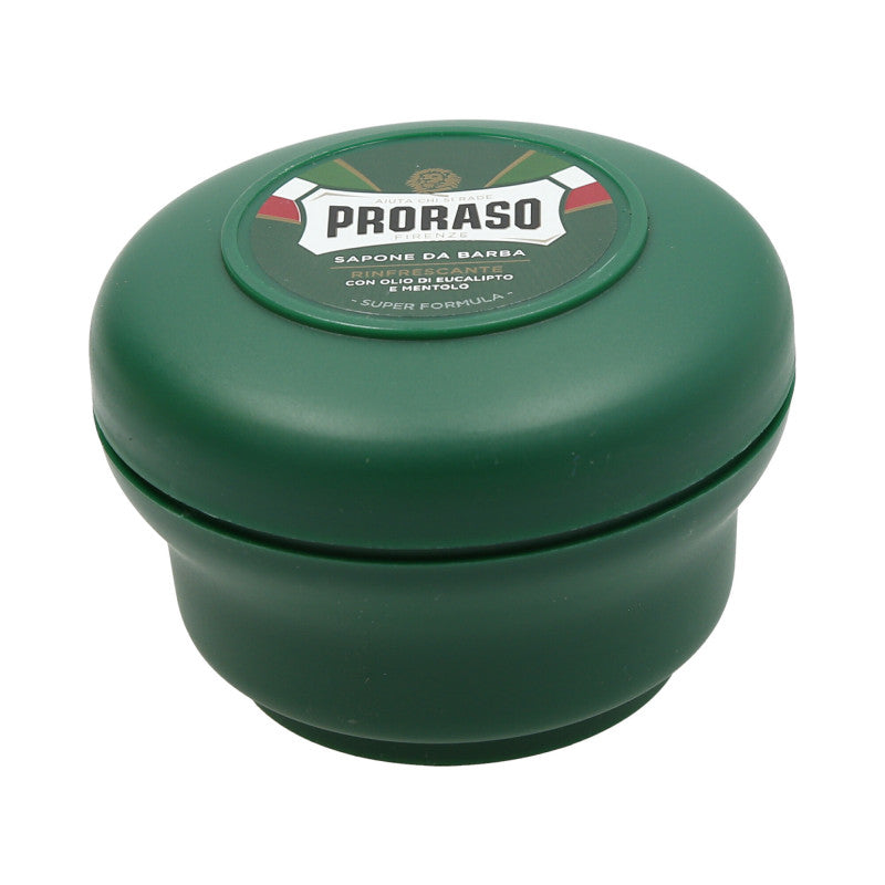 PRORASO GREEN Savon à barbe rafraîchissant en pot 150ml