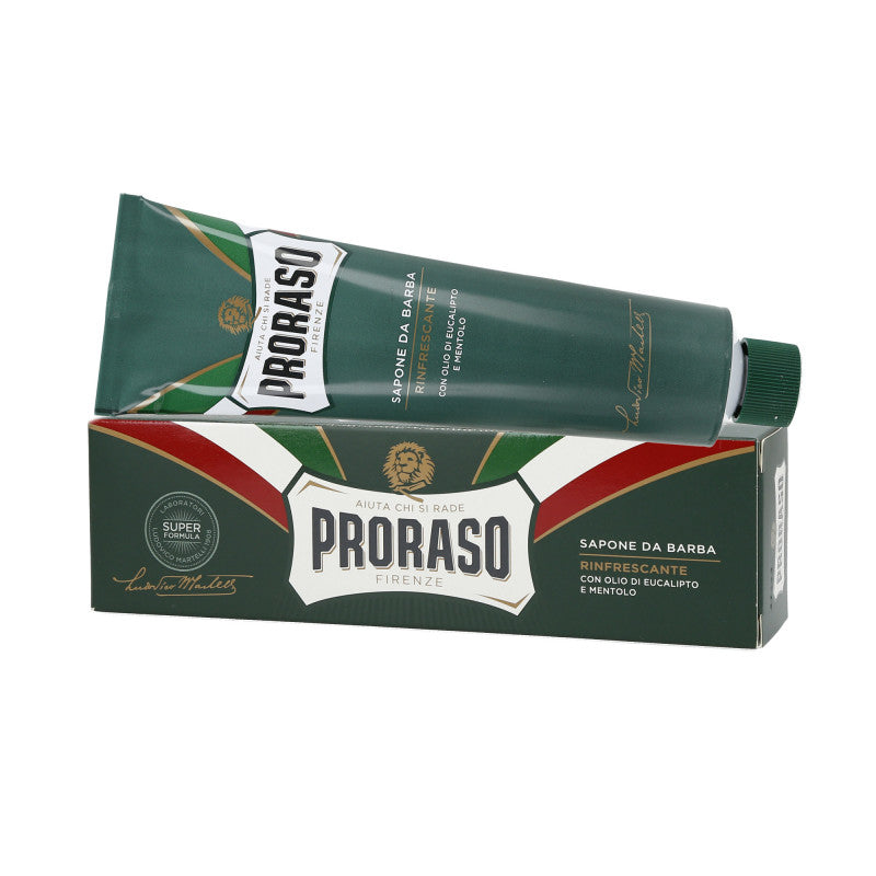 PRORASO GREEN Odświeżający krem do golenia w tubce 150ml