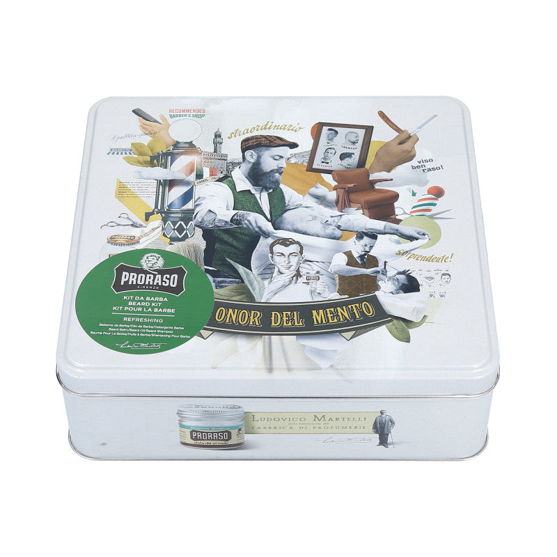 PRORASO GREEN Coffret cosmétiques pour le soin de la barbe