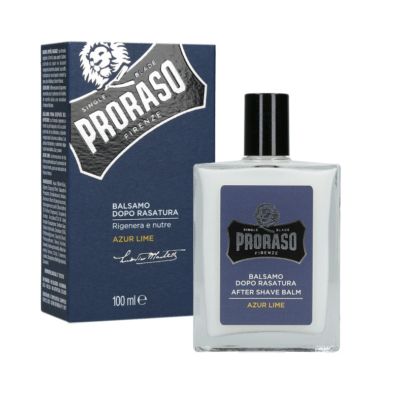 PRORASO SINGLE BLADE Azur Lime Baume Après-Rasage 100ml