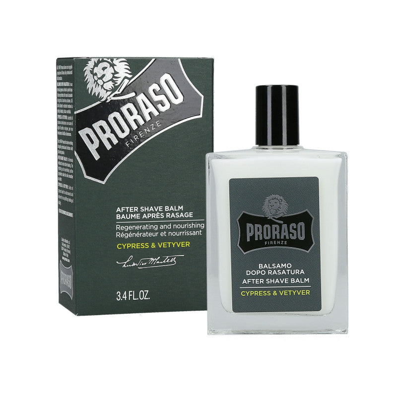 PRORASO SINGLE BLADE Cypress & Vetyver Baume Après-rasage régénérateur 100ml