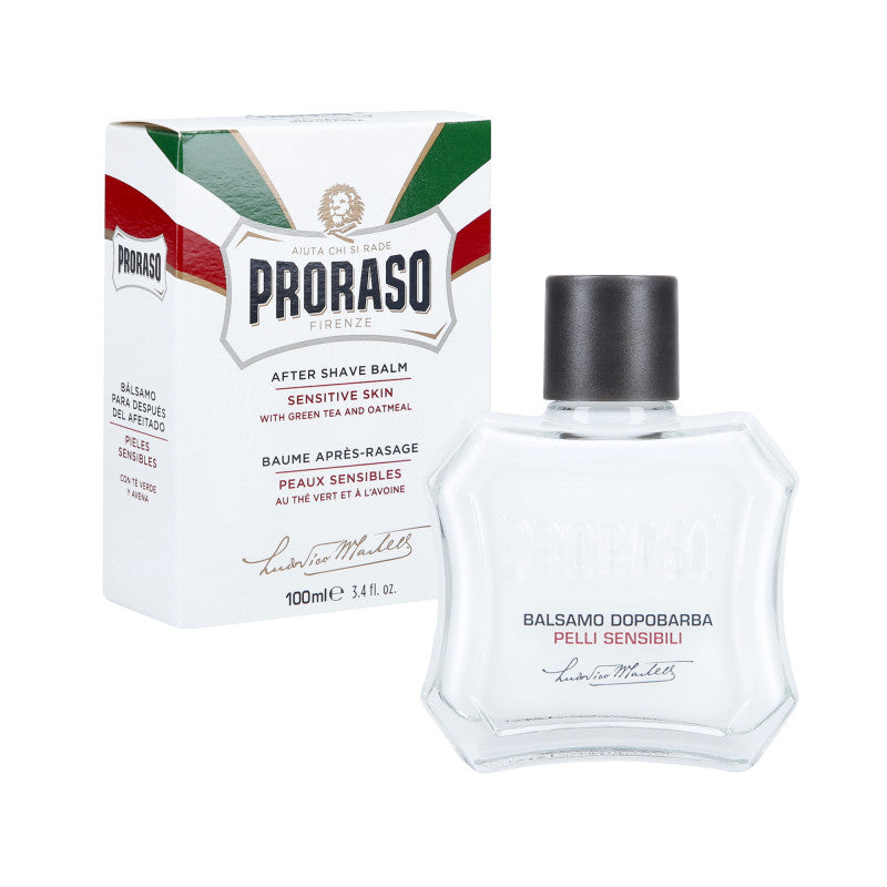 PRORASO WHITE Kremowy balsam po goleniu bez alkoholu do skóry wrażliwej 100ml