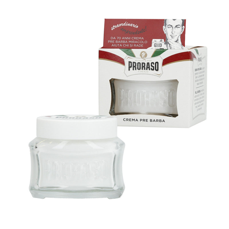 PRORASO WHITE Crème Avant Rasage apaisante 100 ml