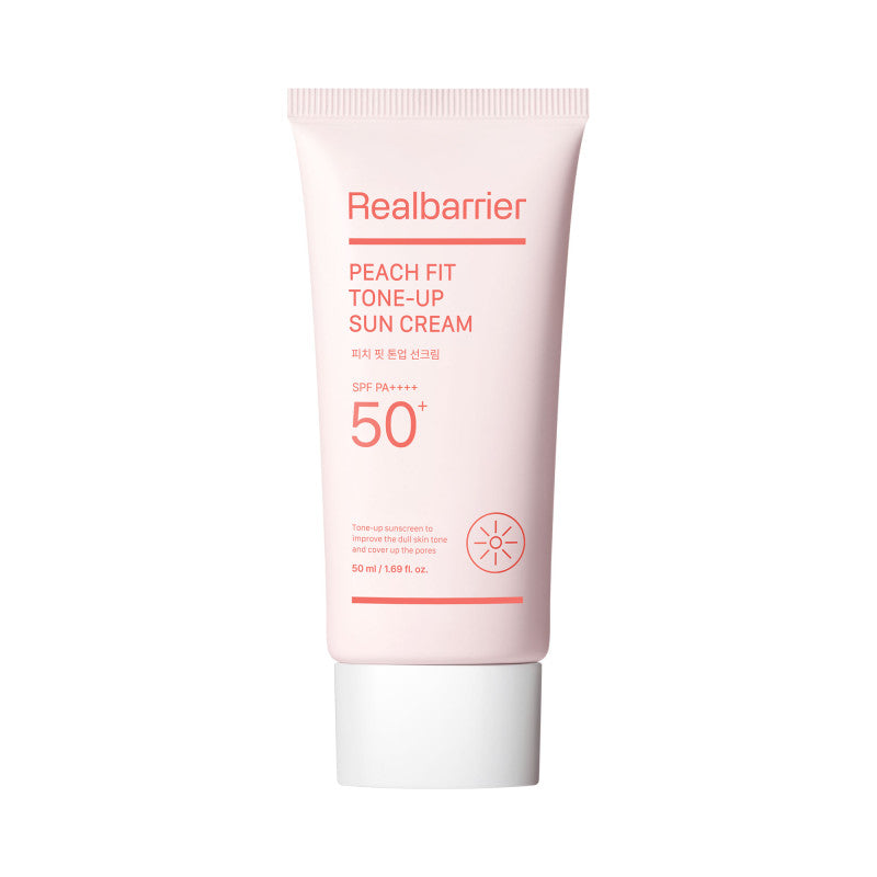 REAL BARRIER PEACH Crème solaire hydratante à effet illuminateur SPF 50+ PA++++ 50 ml