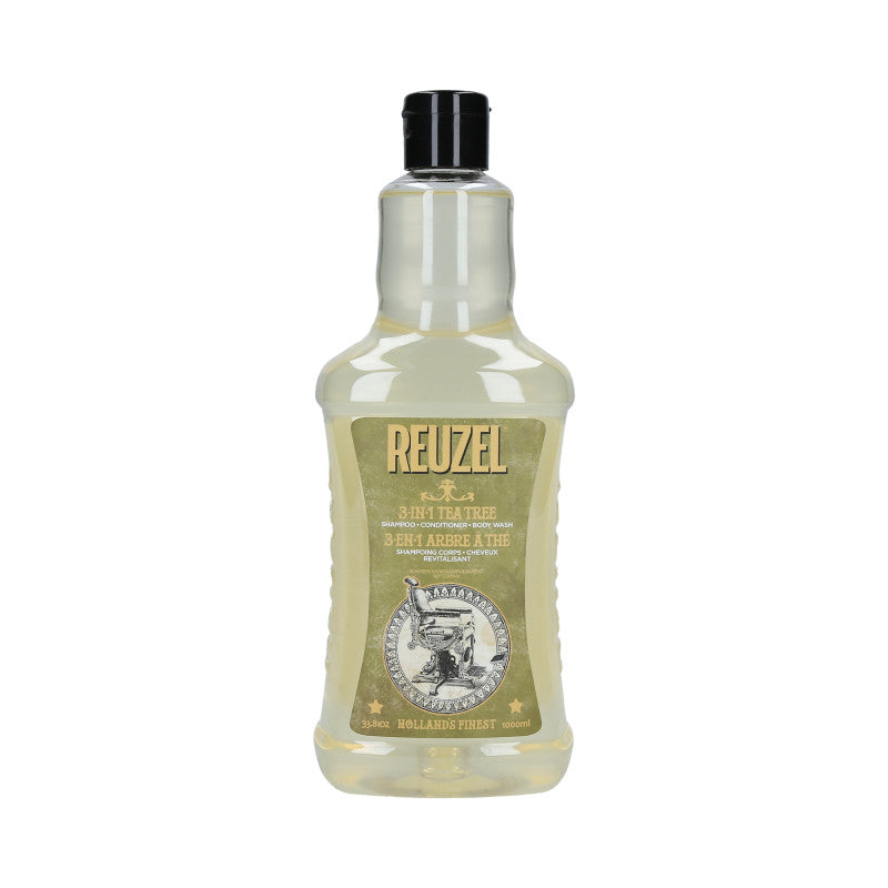 REUZEL 3en1 arbre à thé Shampooing corps-cheveux revitalisant 1000ml