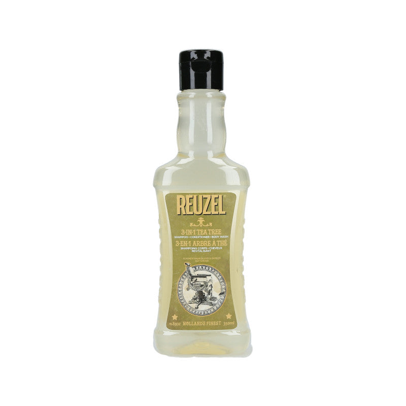 REUZEL 3en1 arbre à thé Shampooing corps-cheveux revitalisant 350ml