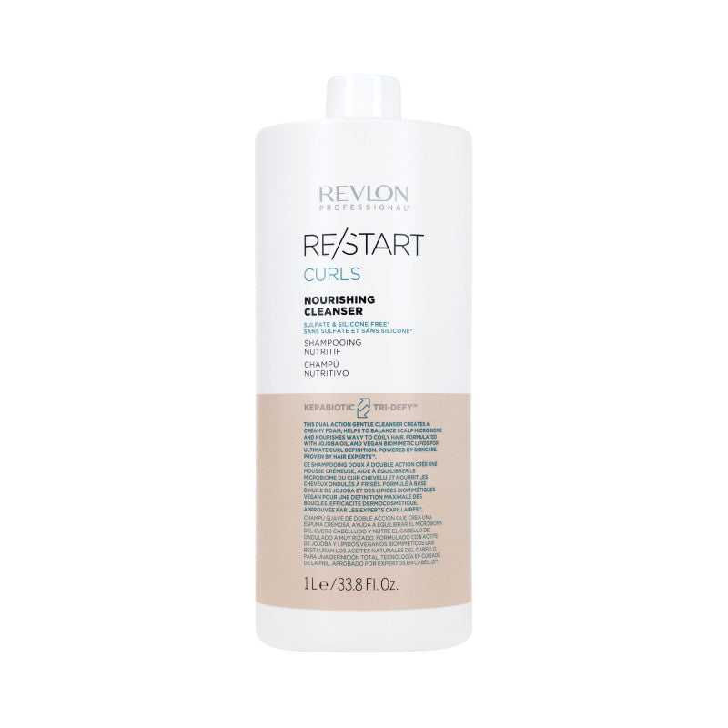 REVLON RE/START CURLS Shampoing hydratant pour cheveux bouclés 1000 ml