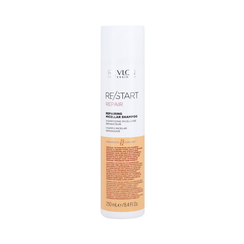 REVLON RE/START REPAIR Shampooing micellaire pour cheveux secs et abîmés 250ml