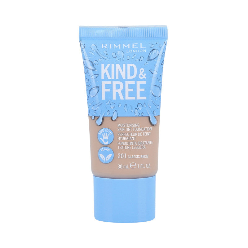RIMMEL Fond de teint hydratant végétalien 201 Classic Beige 30ml