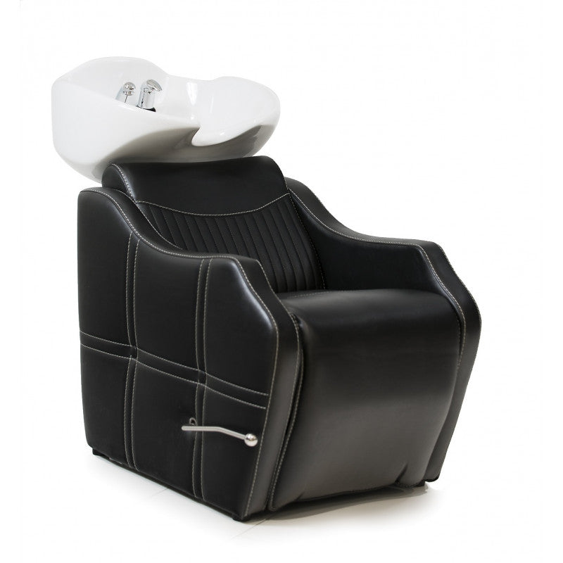 SAKAI ATLANTIS Gant de toilette avec fauteuil, noir et blanc