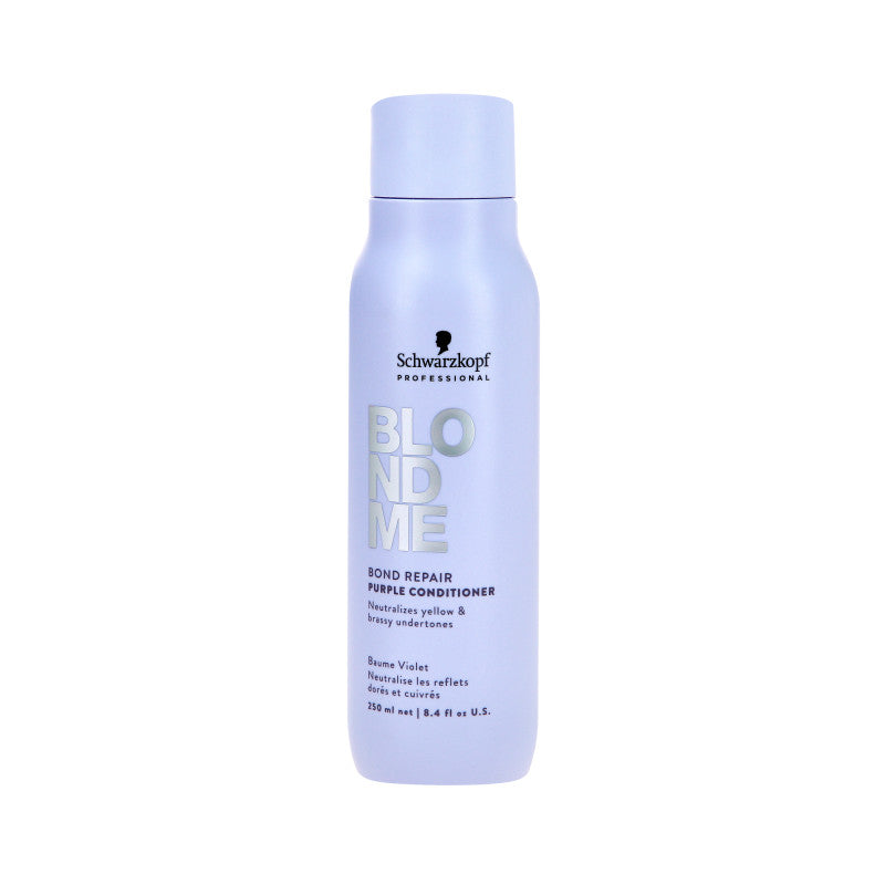 SCHWARZKOPF BLOND ME BOND REPAIR PURPLE Après-shampoing neutralisant pour cheveux gris et blonds 250 ml