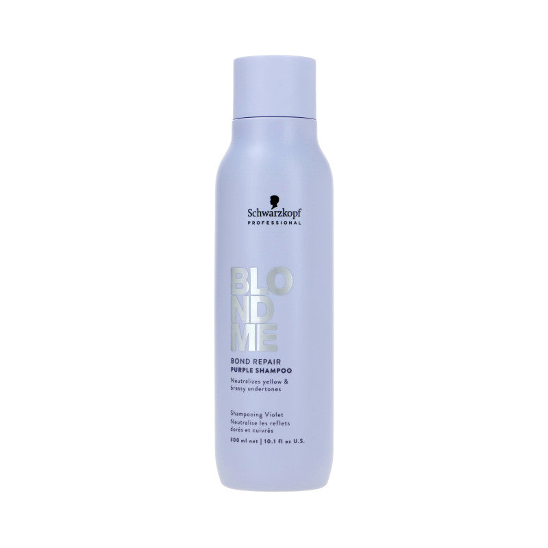SCHWARZKOPF BLOND ME BOND REPAIR PURPLE Shampooing neutralisant pour cheveux gris et blonds 300 ml