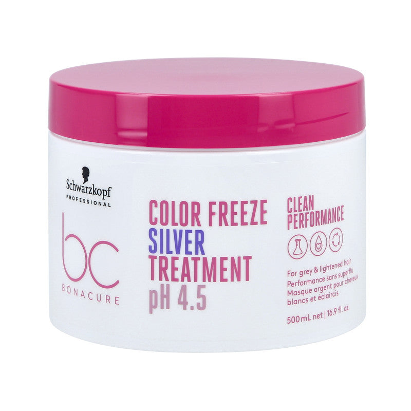 SCHWARZKOPF BONACURE COLOR FREEZE SILVER Masque rafraîchissant couleur et atténuant les reflets jaunes 500ml