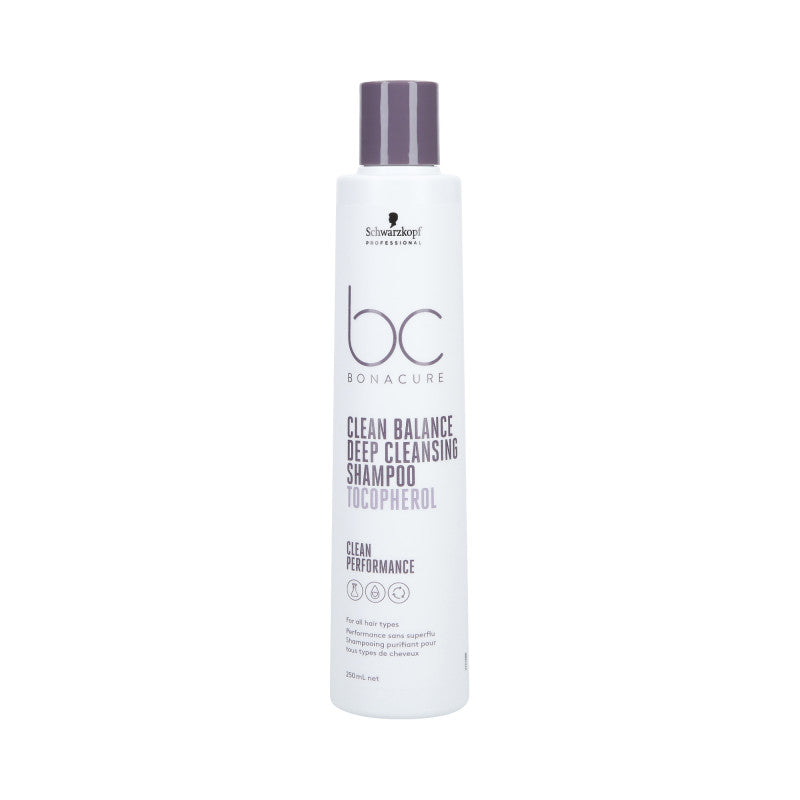 SCHWARZKOPF PROFESSIONAL BC CLEAN BALANCE DEEP CLEAN Shampooing nettoyant pour les cheveux 250ml