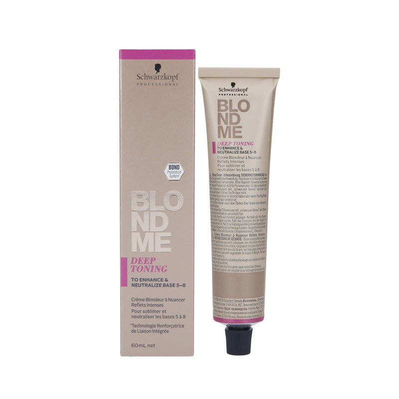 SCHWARZKOPF PROFESSIONAL BLONDEME DEEP TONING Tonique pour adoucir les nuances en crème 60ml