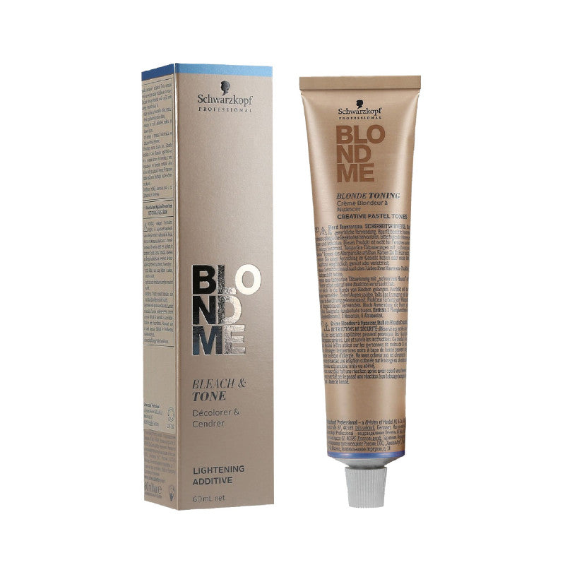 SCHWARZKOPF PROFESSIONAL BLONDME Bleach&Tone Crème tonifiante et éclaircissante pour cheveux blonds 60ml