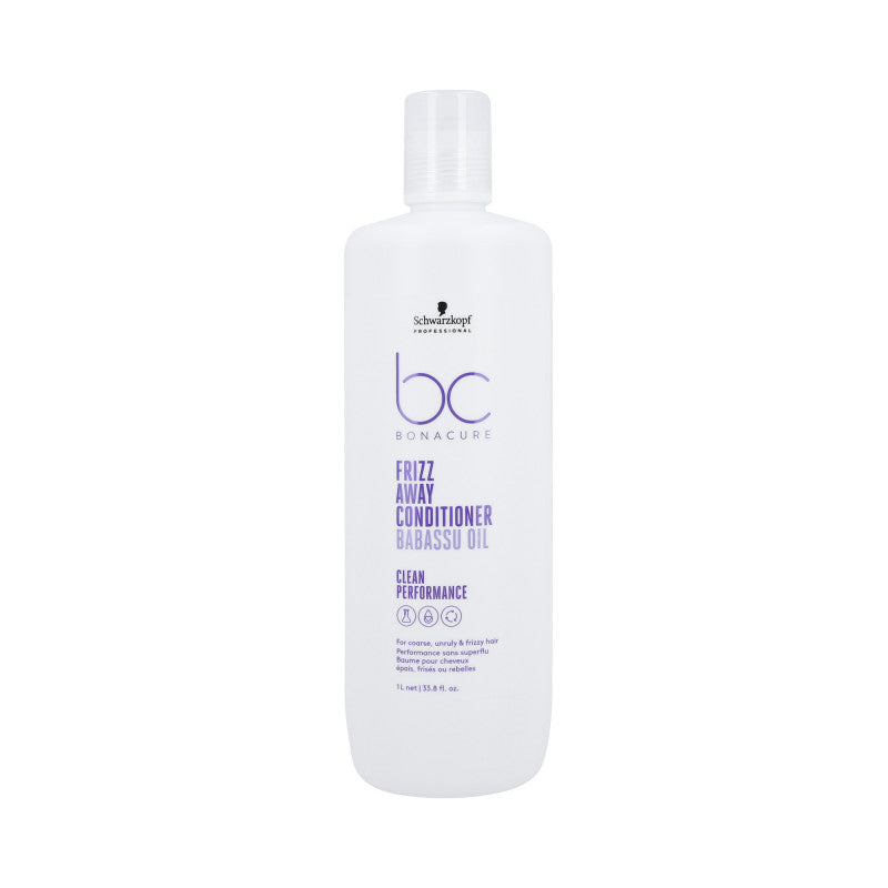SCHWARZKOPF PROFESSIONAL BONACURE FRIZZ AWAY Après-shampooing lissant pour cheveux crépus 1000ml