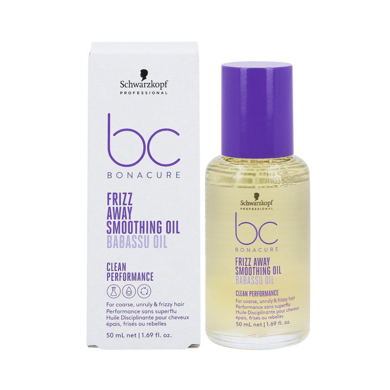 SCHWARZKOPF PROFESSIONAL BONACURE FRIZZ AWAY Huile lissante pour cheveux crépus 50ml