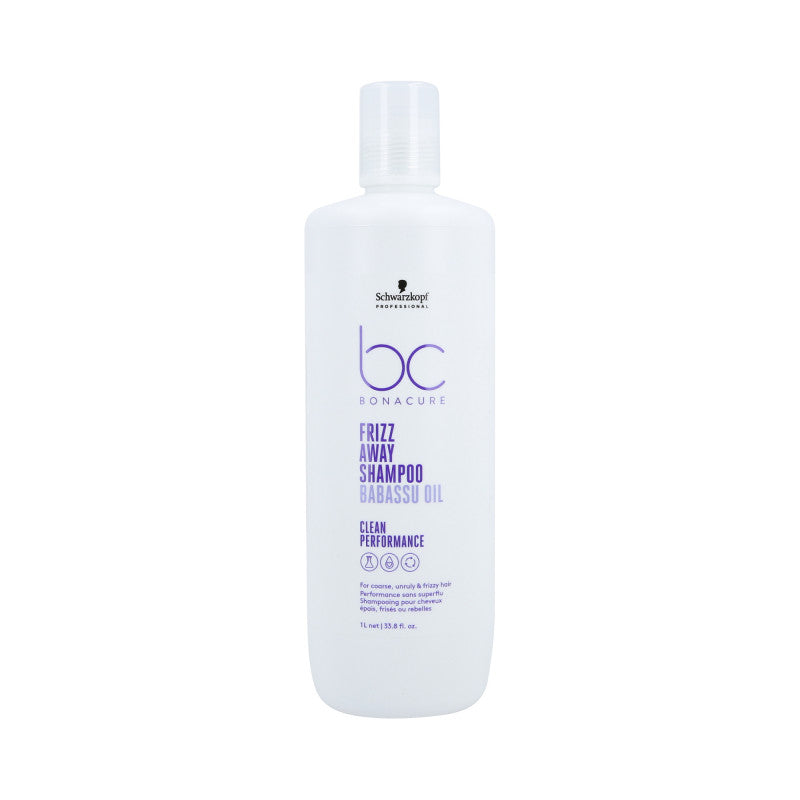 SCHWARZKOPF PROFESSIONAL BONACURE FRIZZ AWAY Shampooing lissant pour cheveux crépus 1000ml