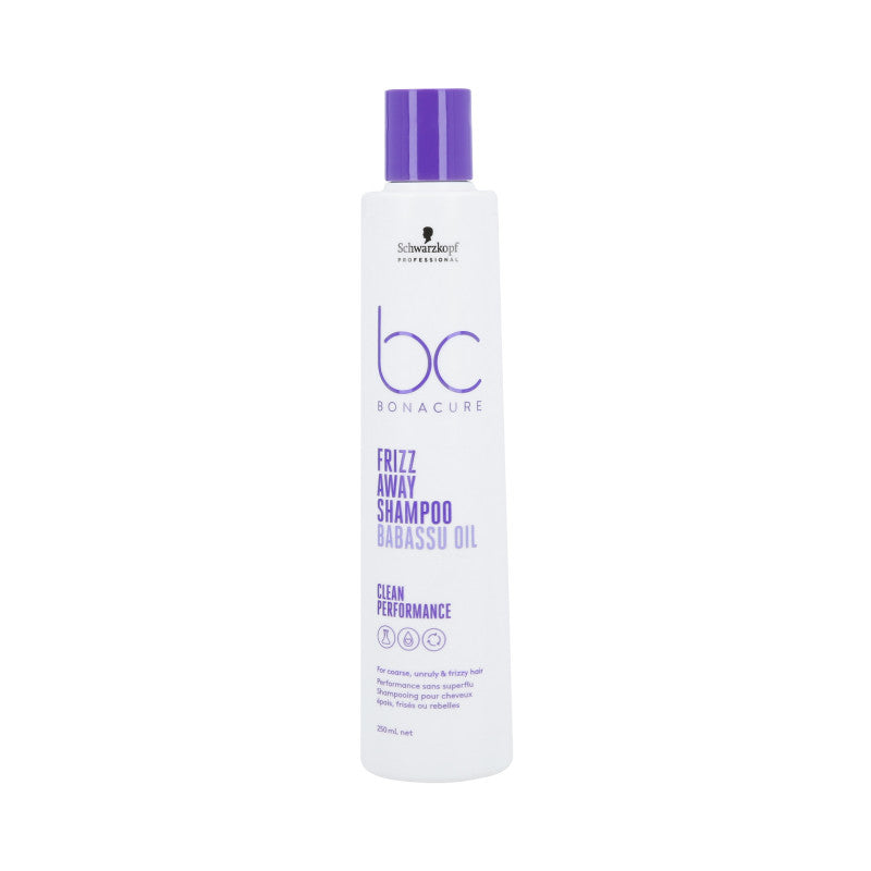 SCHWARZKOPF PROFESSIONAL BONACURE FRIZZ AWAY Shampooing lissant pour cheveux crépus 250ml