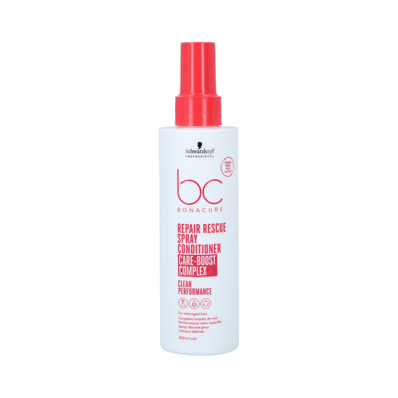 SCHWARZKOPF PROFESSIONAL BONACURE REPAIR RESCURE Après-shampooing régénérant pour cheveux abîmés en spray 200 ml