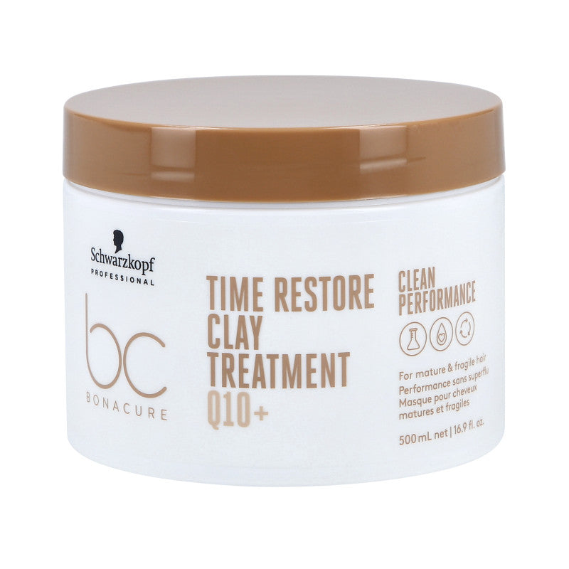SCHWARZKOPF PROFESSIONAL BONACURE TIME RESTORE Q10 Traitement pour cheveux matures à l'argile et coenzyme Q10 500ml
