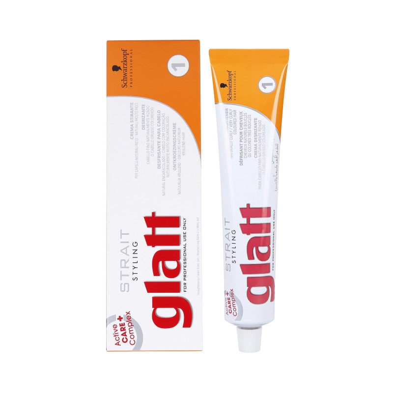 Schwarzkopf Professional Strait Styling Glatt (1) Crème défrisante cheveux crépus 82 ml + 2 x 40 ml