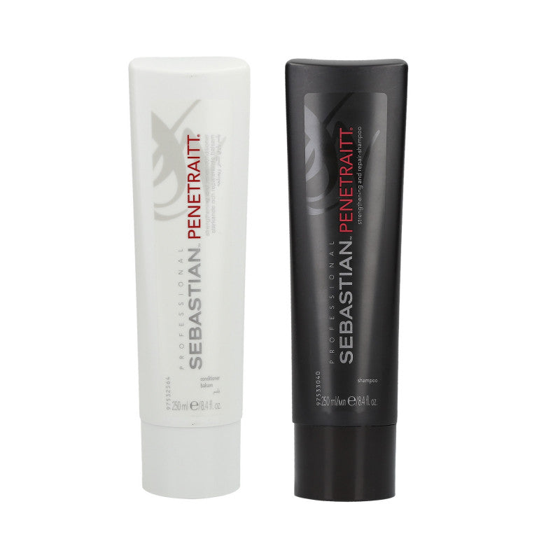 SEBASTIAN PENETRAITT Set Shampooing 250ml + Conditionneur 250ml pour cheveux abîmés