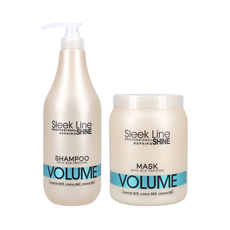 Stapiz Sleek Line Volume Shampooing 1000ml + Masque 1000ml